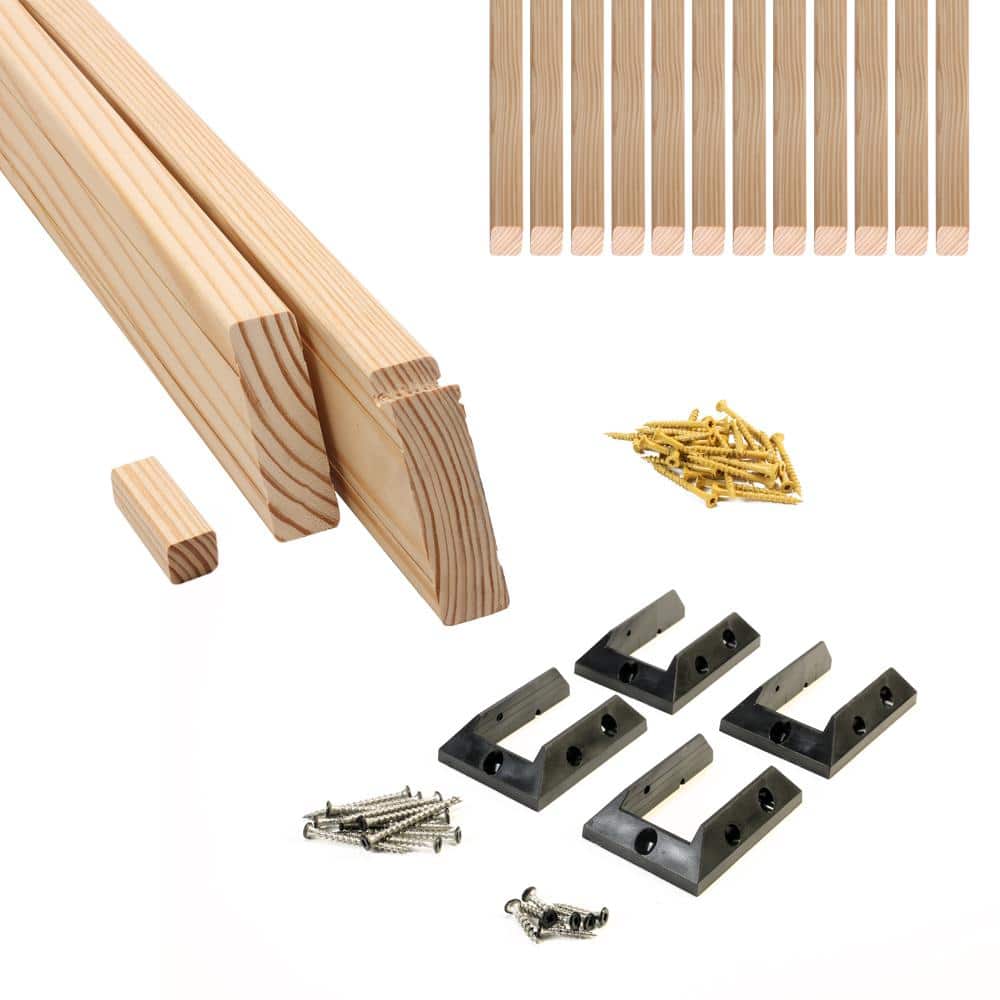 ProWood 6 ft. Southern Yellow Pine Stair Rail Kit with B2E Balusters