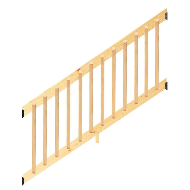 ProWood 6 ft. Southern Yellow Pine Stair Rail Kit with B2E Balusters