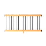 ProWood 6 ft. Cedar-Tone Southern Yellow Pine Rail Kit with Aluminum Square Balusters