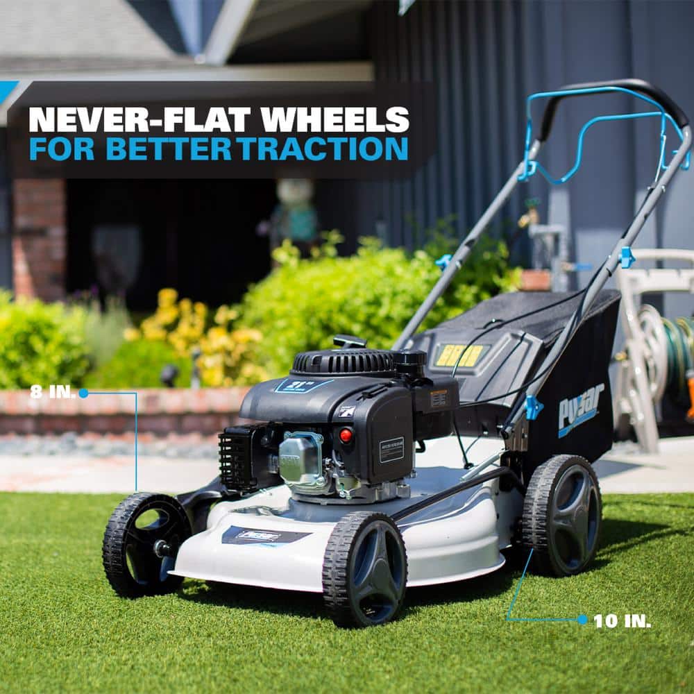 Pulsar 21 in. 200 cc Gas Recoil Start, Walk Behind Push Mower, Self-Propelled 3-in-1 with 7 Position Height Adjustment