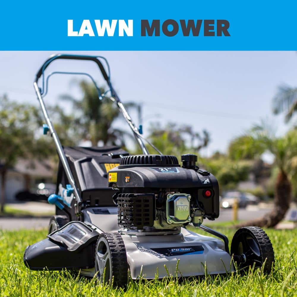 Pulsar 21 in. 200 cc Gas Recoil Start, Walk Behind Push Mower, Self-Propelled 3-in-1 with 7 Position Height Adjustment