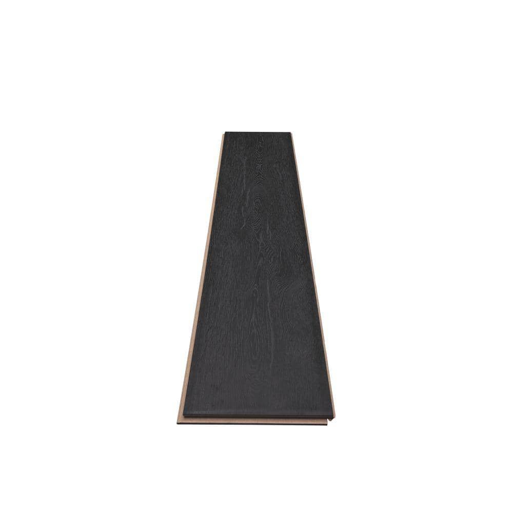 Pergo Outlast+ Pure Black Oak 12 mm T x 7.4 in. W Waterproof Laminate Wood Flooring (19.63 sqft/case)