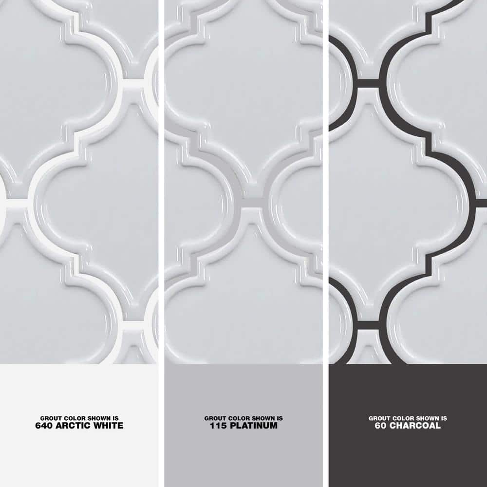 Ivy Hill Tile Vintage Lantern White 6-1/4 in. x 7-1/4 in. x 10 mm Ceramic Wall Mosaic Tile (30-Piece) (4.8 sq. ft./Box)