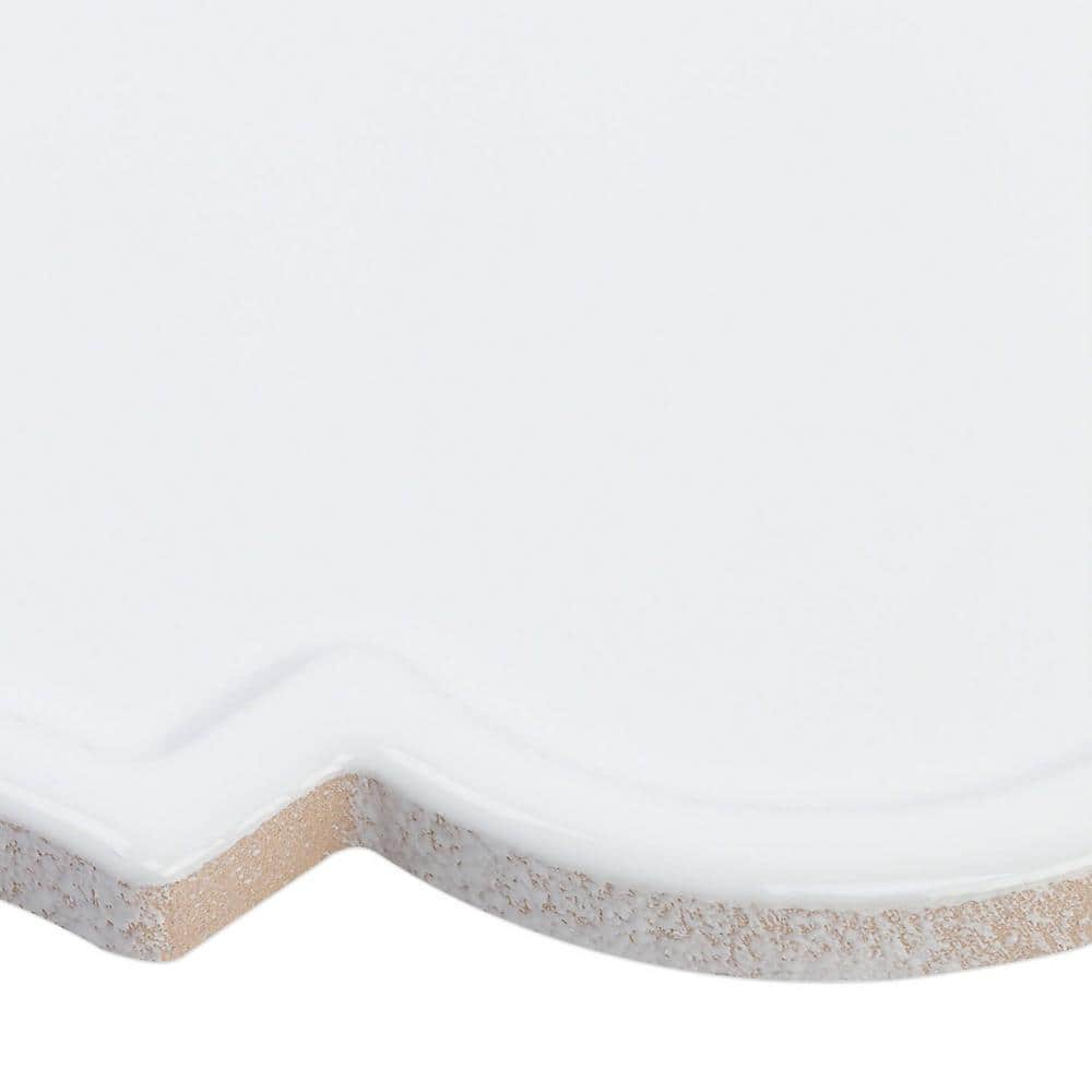 Ivy Hill Tile Vintage Lantern White 6-1/4 in. x 7-1/4 in. x 10 mm Ceramic Wall Mosaic Tile (30-Piece) (4.8 sq. ft./Box)