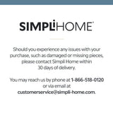 Simpli Home Kyle 24-inch Utility Laundry Sink with Cabinet in Pure White