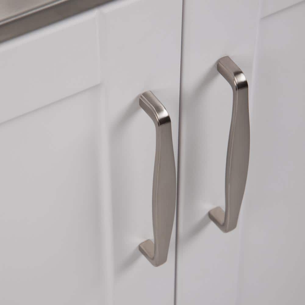 Simpli Home Reed All-in-One 28 in. Utility Laundry Sink with Cabinet in Pure White