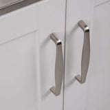 Simpli Home Reed All-in-One 28 in. Utility Laundry Sink with Cabinet in Pure White