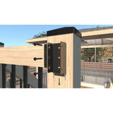 Pylex FIXRAIL Steel Railing Connector in Black (4-Pack)