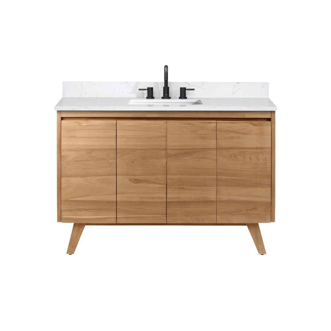 Avanity Coventry 48-in Natural Teak Bathroom Vanity Cabinet