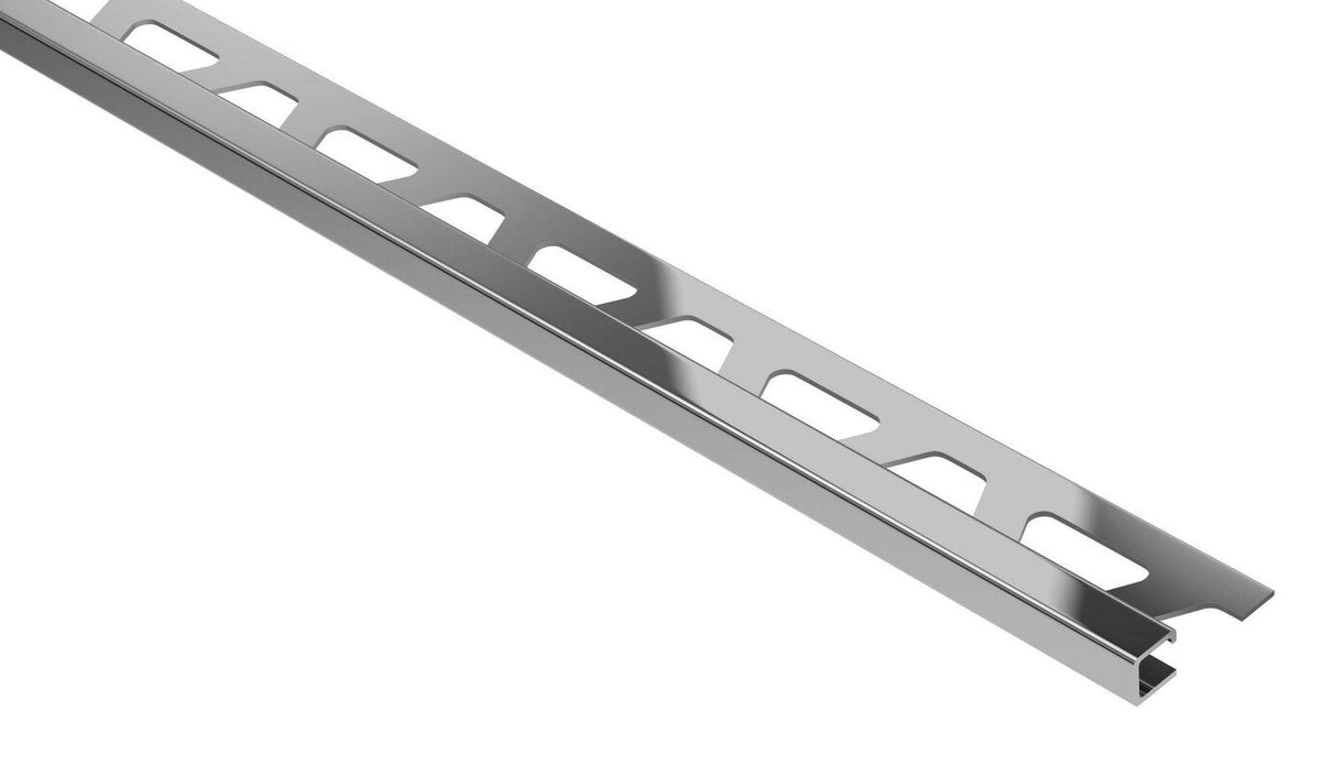 Schluter Systems QUADEC 0.25-in W x 98.5-in L Classic Grey Color-Coated Aluminum Tile Edge Trim