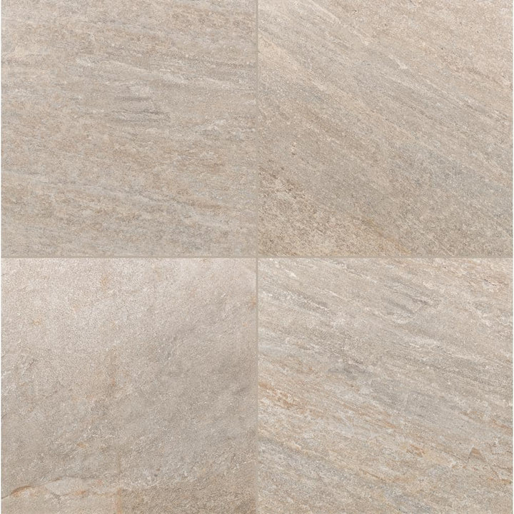 MSI Quartz Beige 2 cm. x 24 in. x 24 in. Matte Porcelain Stone Look Paver Tile (8 sq. ft./Case)