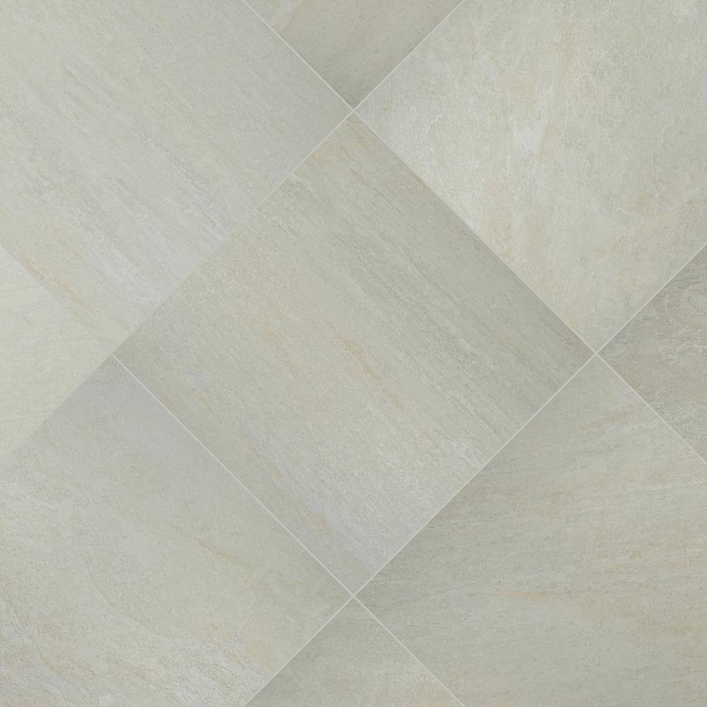 MSI Quartz White 2 cm. x 24 in. x 24 in. Matte Porcelain Stone Look Paver Tile (14 Pieces / 56 sq. ft. / pallet)