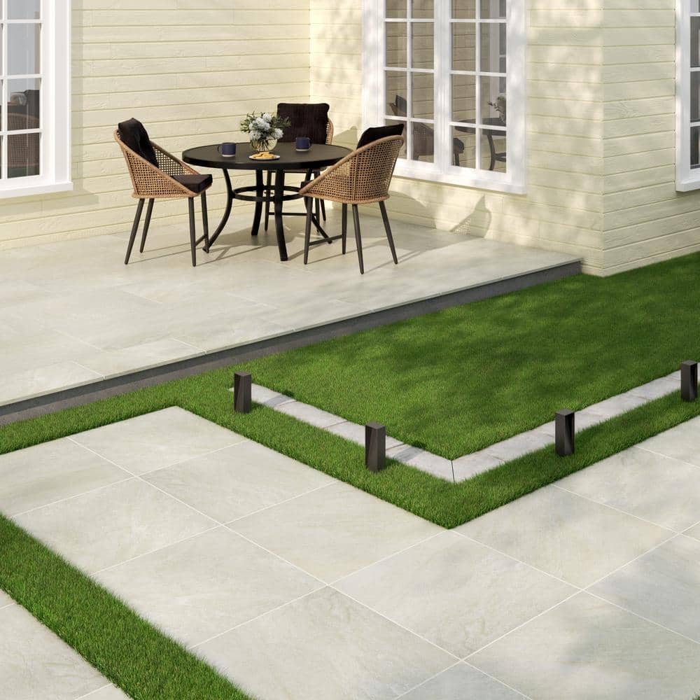 MSI Quartz White 2 cm. x 24 in. x 24 in. Matte Porcelain Stone Look Paver Tile (8 sq. ft./Case)