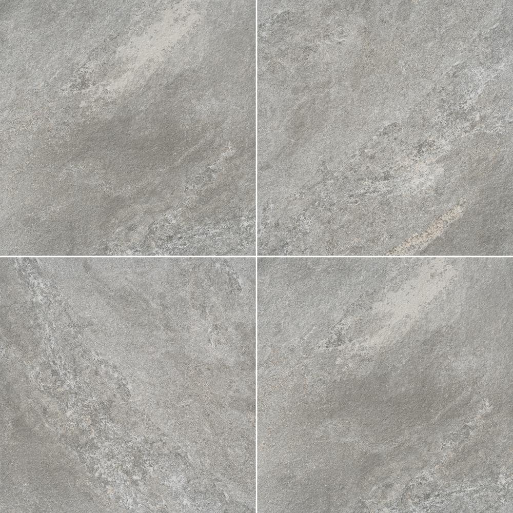 MSI Quarzo Gray 2 cm. x 24 in. x 24 in. Porcelain Paver Stone Look Paver Tile (8 sq. ft. / case)