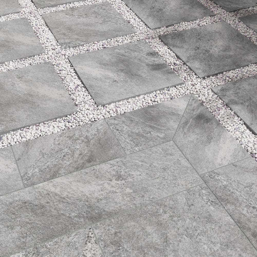 MSI Quarzo Gray 2 cm. x 24 in. x 24 in. Porcelain Paver Stone Look Paver Tile (8 sq. ft. / case)