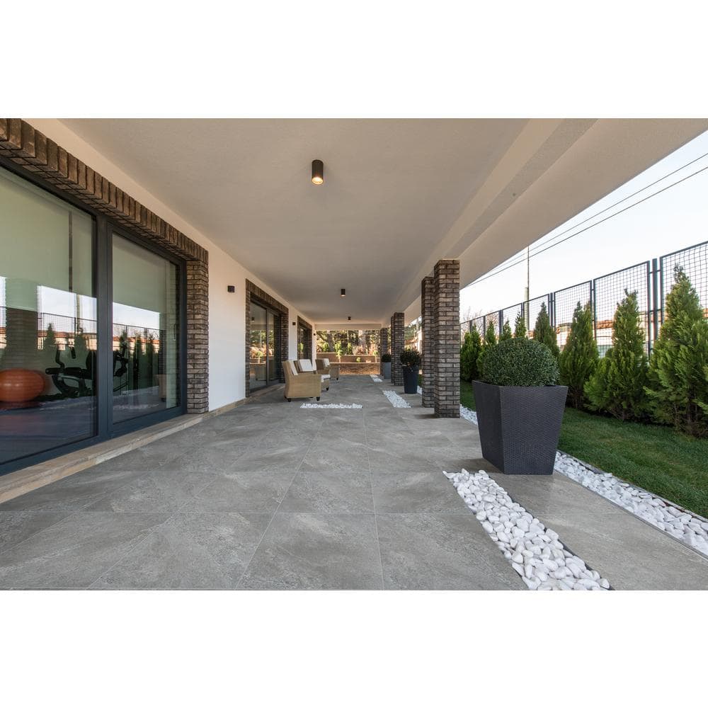 MSI Take Home Tile Sample - Quarzo Gray 6 in. x 6 in. Porcelain Paver Tile (0.25 sq. ft.)