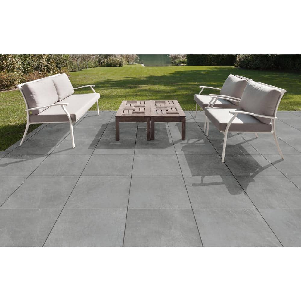 CODIAK Slate Gray 24 in. x 24 in. x 0.78 in. Porcelain Paver Floor Tile (30 pieces/116.25 sq. ft./pallet)