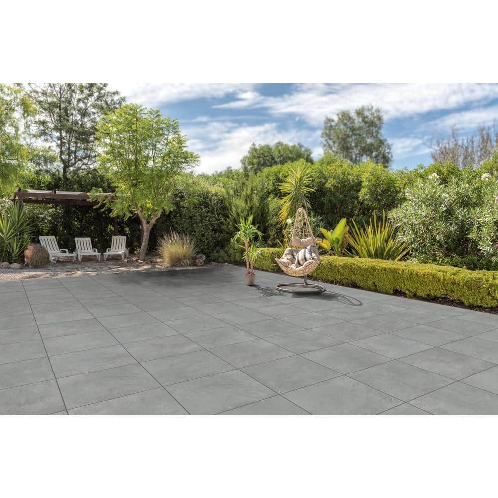 CODIAK Slate Gray 24 in. x 24 in. x 0.78 in. Porcelain Paver Floor Tile (30 pieces/116.25 sq. ft./pallet)