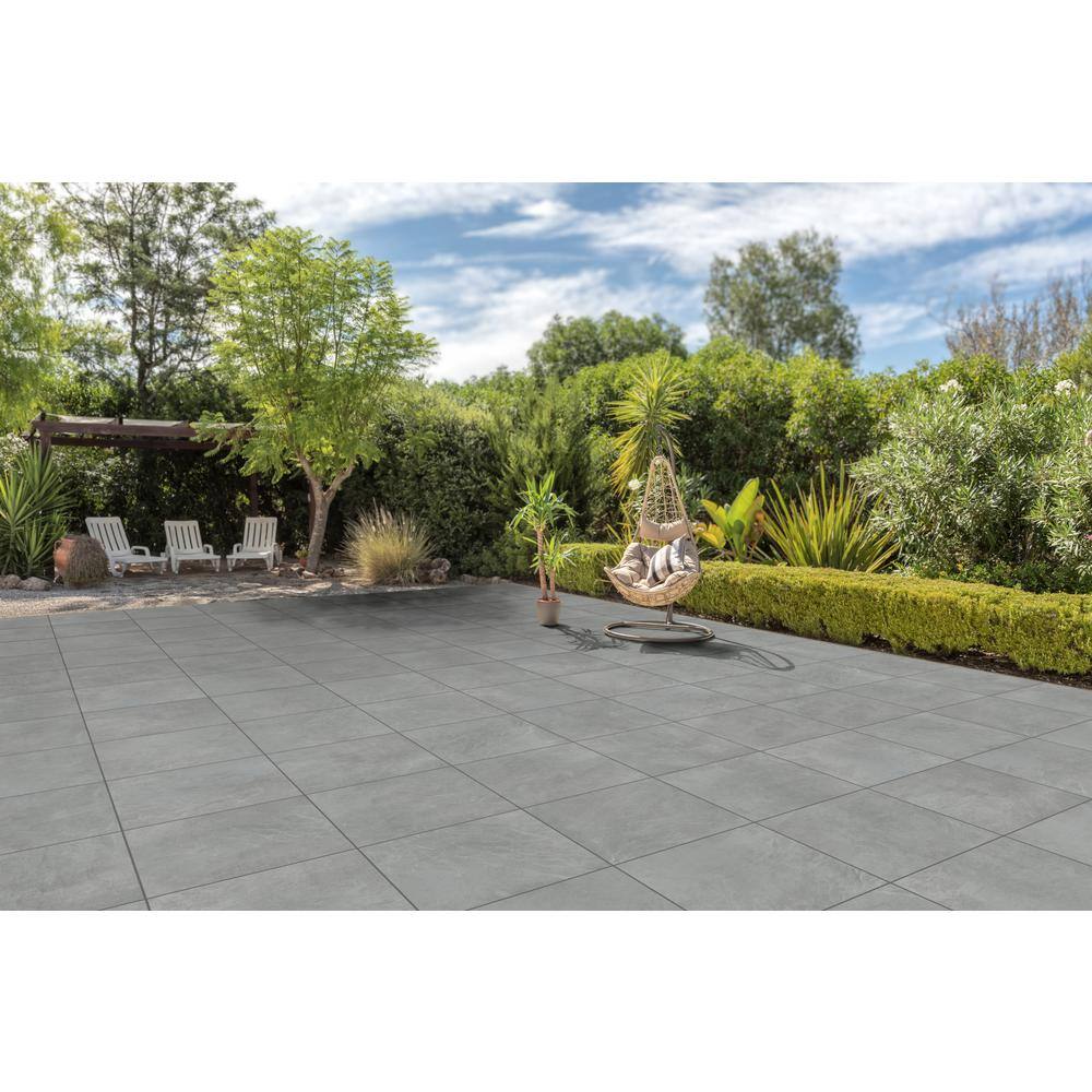 CODIAK Slate Gray 24 in. x 24 in. x 0.78 in. Porcelain Paver Floor Tile (60 pieces/232.5 sq. ft./pallet)