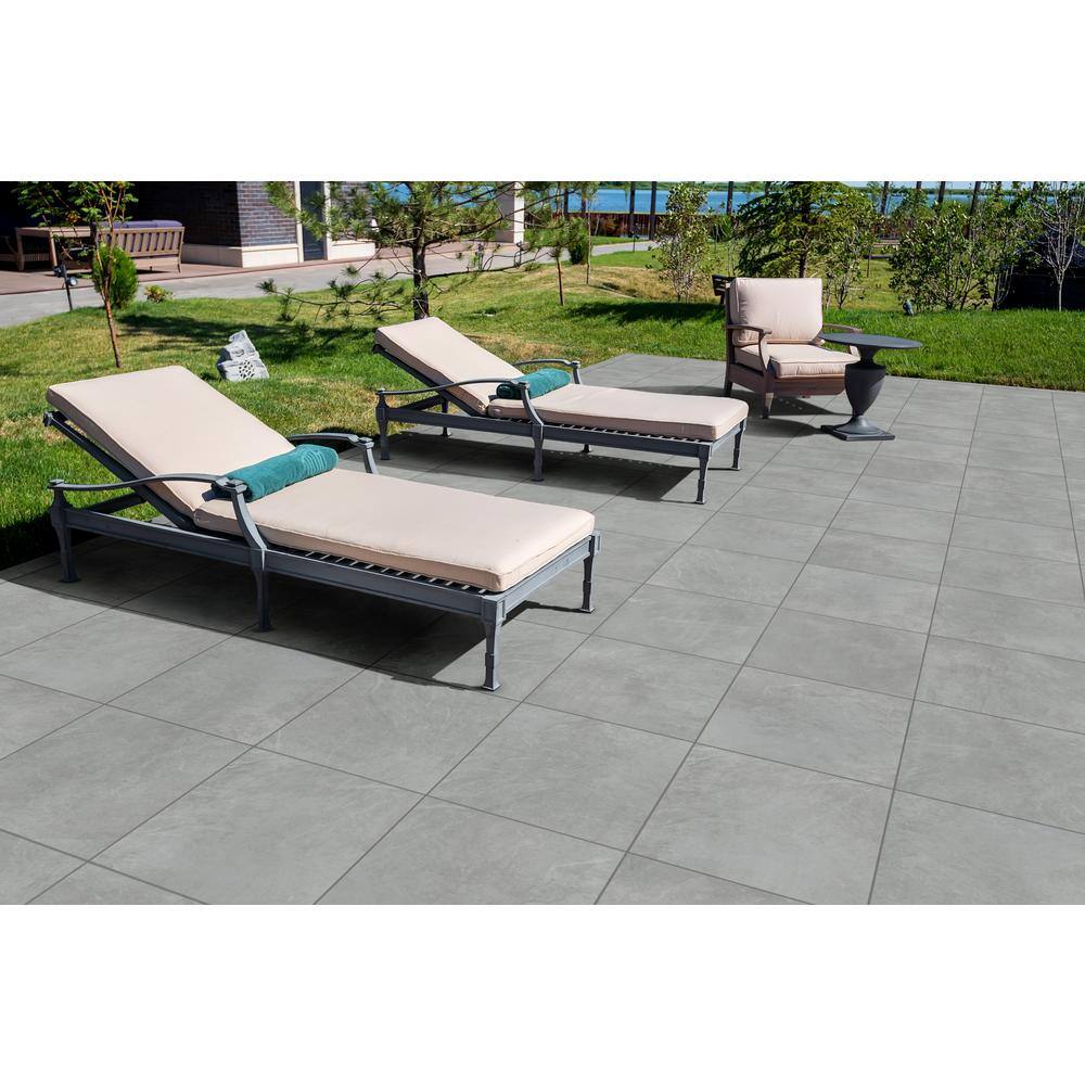 CODIAK Slate Gray 24 in. x 24 in. x 0.78 in. Porcelain Paver Floor Tile (60 pieces/232.5 sq. ft./pallet)