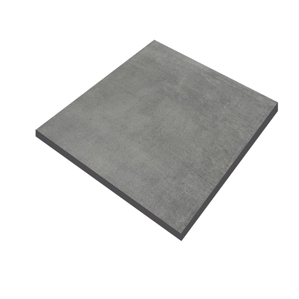 CODIAK 3.81 in. L x 3.81 in. W x 0.78 in. H Cement Gray Porcelain Paver Sample