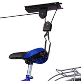 RAD Cycle Black 4-Bike Hoist Garage Bike Rack