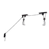 RAD Cycle Black 4-Bike Hoist Garage Bike Rack