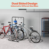 RAD Cycle Black 6-Bike Foldable Floor Stand Garage Bike Rack
