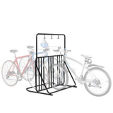 RAD Cycle Black 6-Bike Foldable Floor Stand Garage Bike Rack