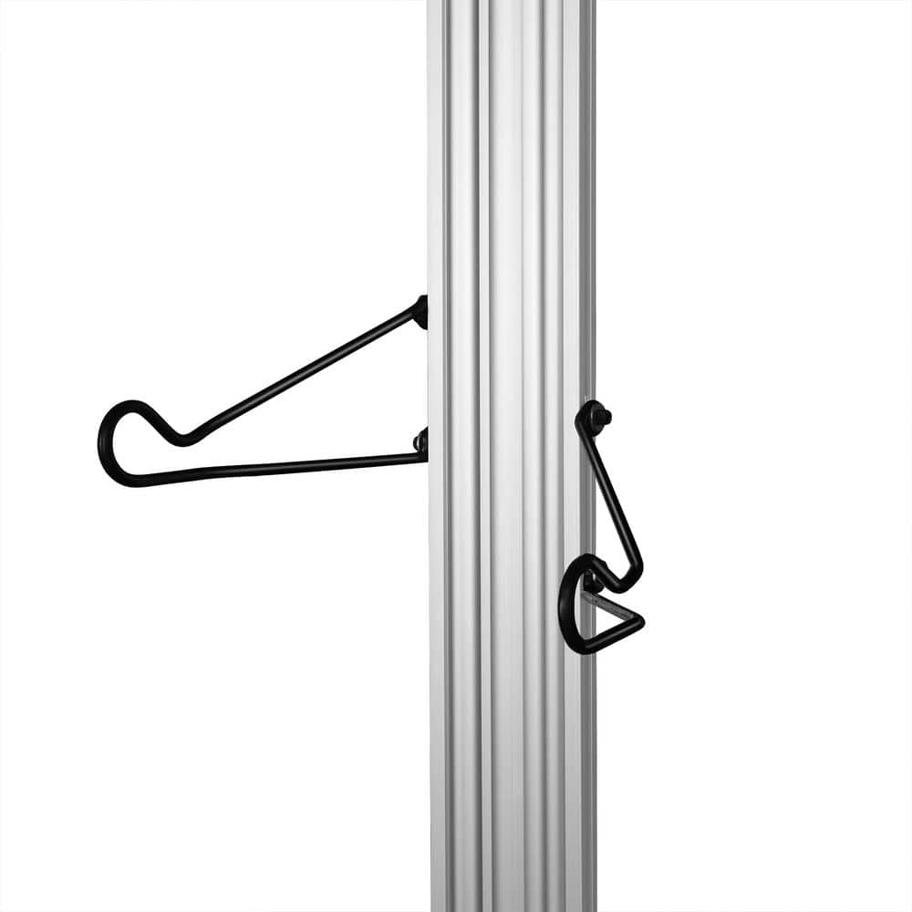 RAD Cycle Silver 2-Bike Upright Tension Mount Garage Bike Rack