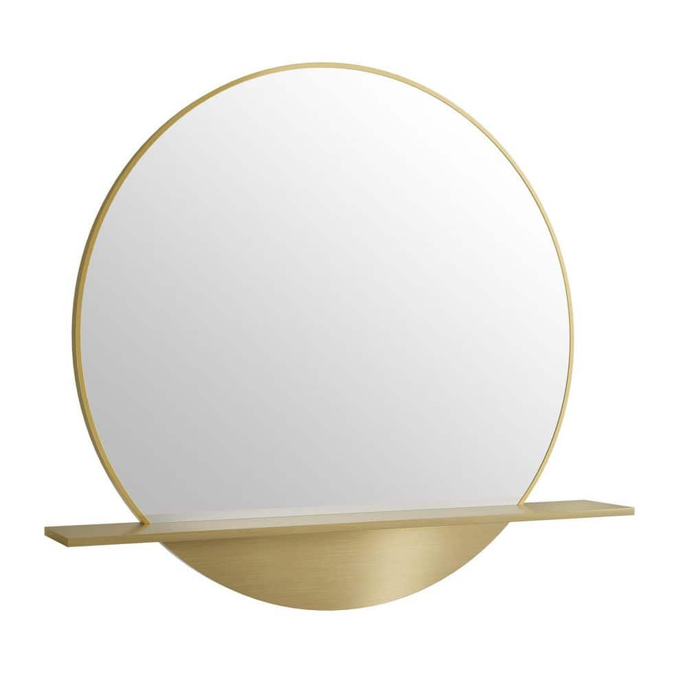 James Martin Vanities Radiant Gold Framed Bathroom Vanity Mirror, 24 x 22 Inches