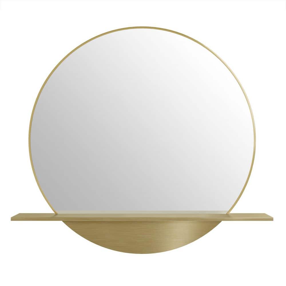 James Martin Vanities Radiant Gold Framed Bathroom Vanity Mirror, 24 x 22 Inches