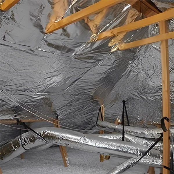 Non-Perforated Solid Radiant Barrier Super R Plus 50G Aluminum Insulation Foil - All Sizes image 3