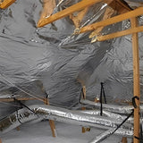 Non-Perforated Solid Radiant Barrier Super R Plus 50G Aluminum Insulation Foil - All Sizes image 3