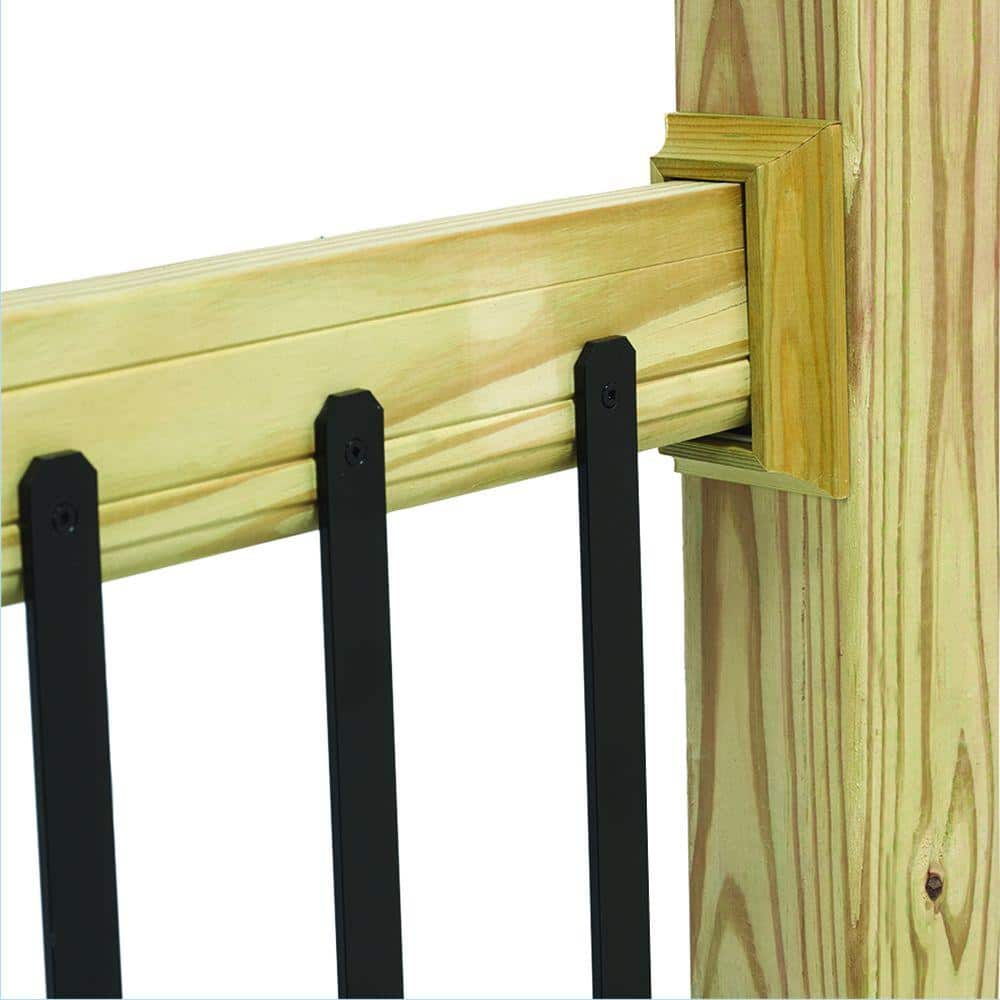 Pressure-Treated Wood Rail Trim (4-Pack)