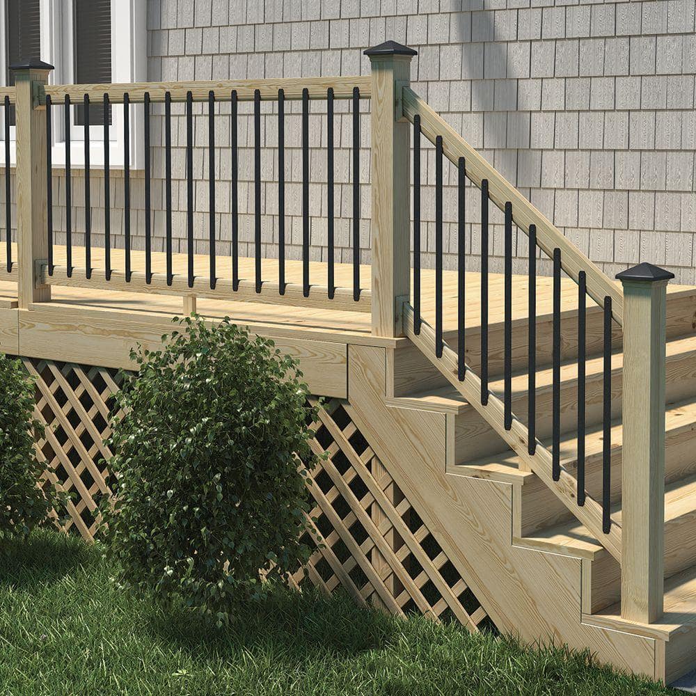 Pressure-Treated Wood Rail Trim (4-Pack)