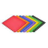 Norsk Rainbow Pack/Black 24 in. x 24 in. EVA Foam Truly Reversible Interlocking Tile (42-Tile)