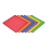 Norsk Rainbow Pack/Black 24 in. x 24 in. EVA Foam Truly Reversible Interlocking Tile (48-Tile)
