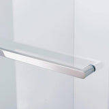 RAINLEX 56 in. to 60 in. W x 75 in. H Sliding Semi-Frameless Shower Door in Chrome Finish with Clear Glass
