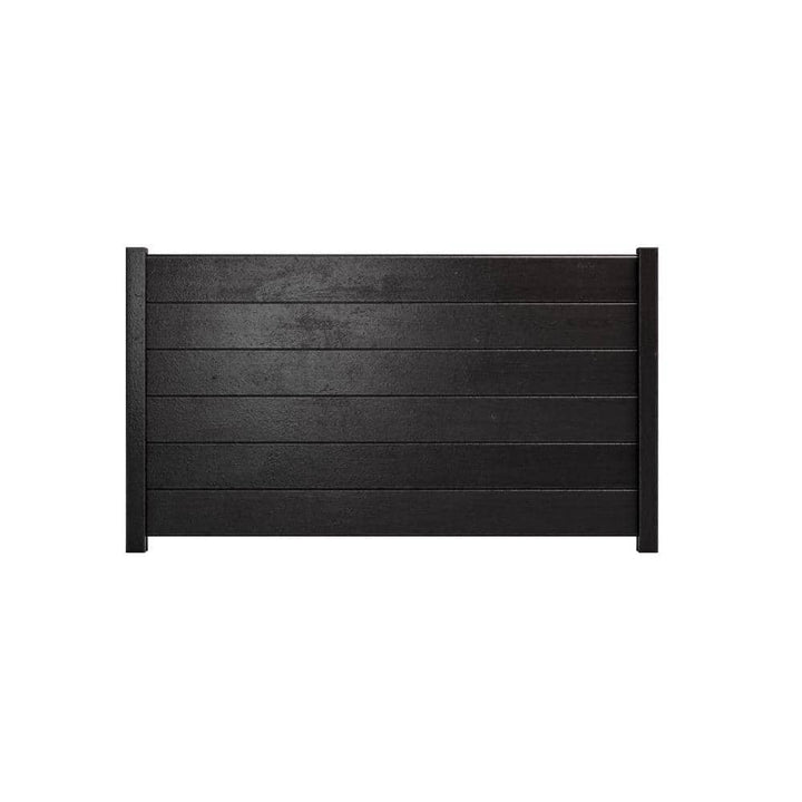 Natures Composites Composite Modern Horizontal Privacy Perimeter Fence (3.5 ft. H x 6 ft. W) Raven