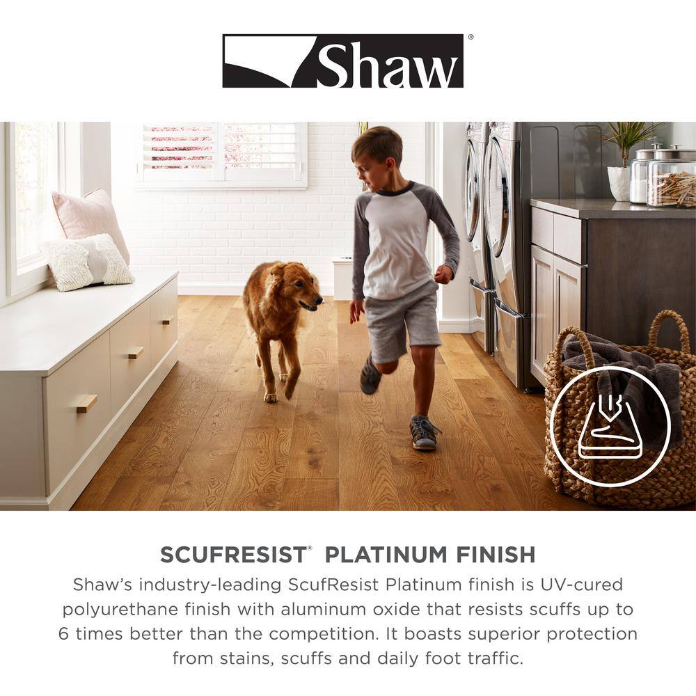 Shaw Major Event Raven Rock Maple 1/2 in. T X 9.2 in. W Tongue and Groove Engineered Hardwood Flooring (25.97 sq.ft./case)