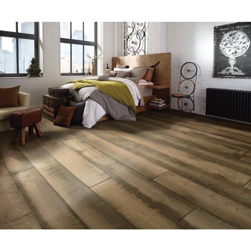 Shaw Major Event Raven Rock Maple 1/2 in. T X 9.2 in. W Tongue and Groove Engineered Hardwood Flooring (25.97 sq.ft./case)