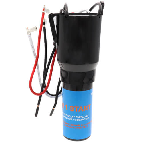 Supco RCO210 capacitor - front view (Type: Relay; Voltage: 115V)