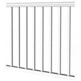 RDI Original Rail 8 ft. x 36 in. White Vinyl Square Baluster Level Rail Kit