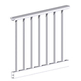 RDI Original Rail 6 ft. x 36 in. White Vinyl Square Baluster H-Level Rail Kit