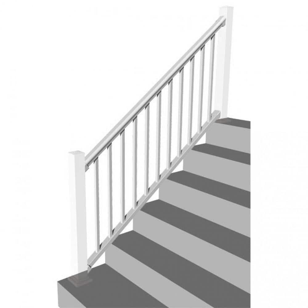 RDI 6 ft. x 36 in. 32° to 38° Vinyl Titan Pro Stair Rail Kit with 1-1/4 in. Square Balusters