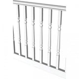 RDI Original Rail 8 ft. x 36 in. White Vinyl Turned Baluster Level Rail Kit