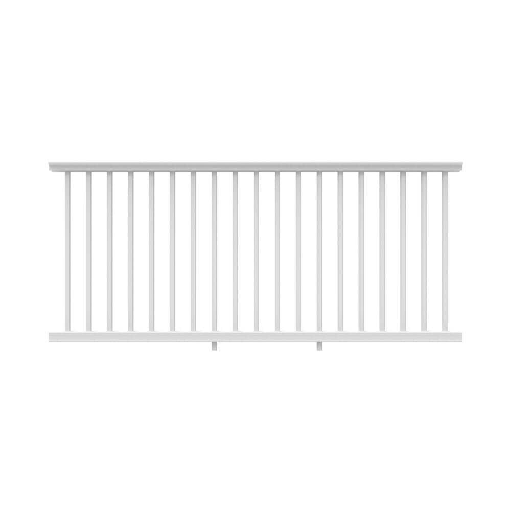 RDI 6 ft. x 42 in. Square Baluster Transform Rail Kit in Satin White