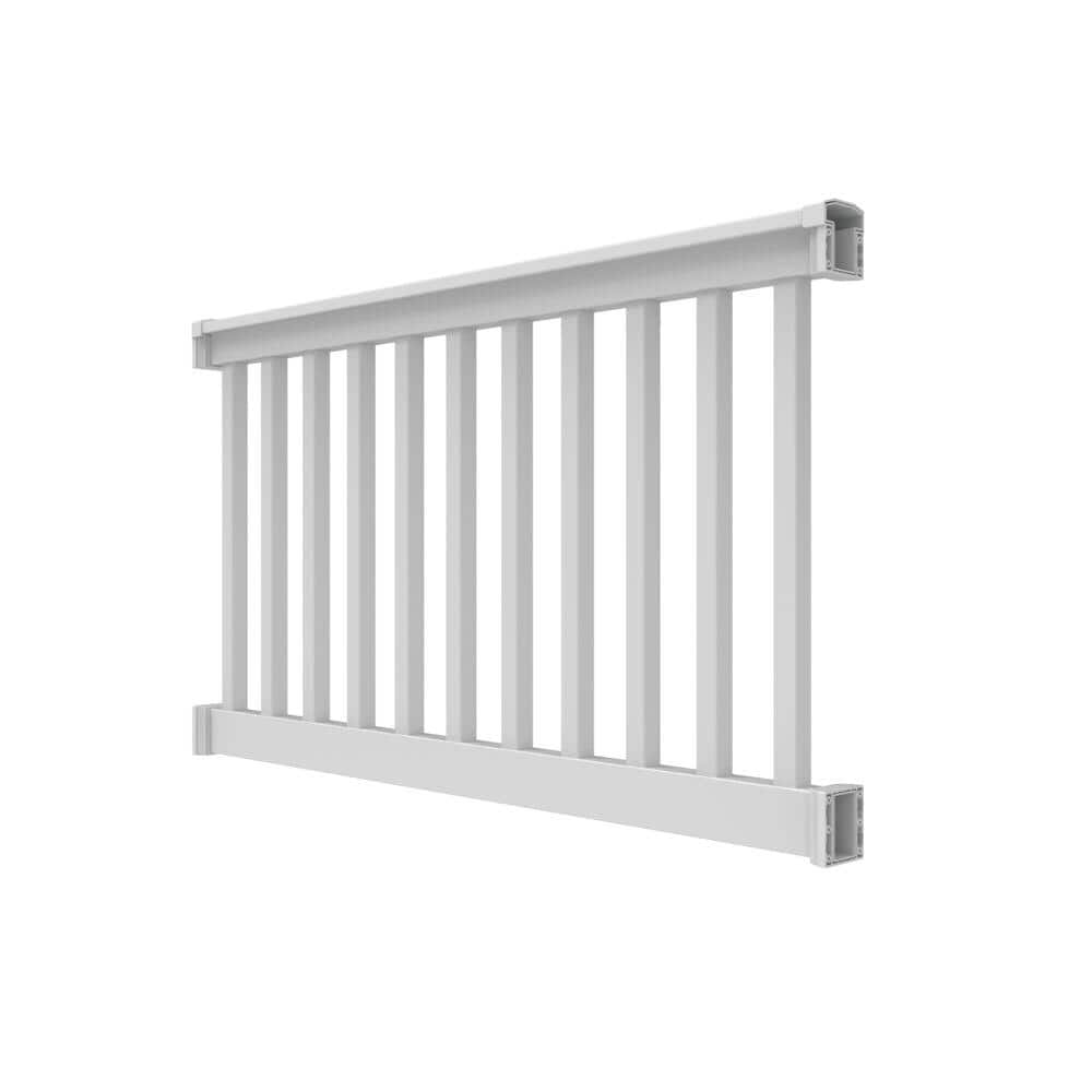 RDI Finyl Line 5 ft. x 36 in. H T-Top Level Rail Kit in White
