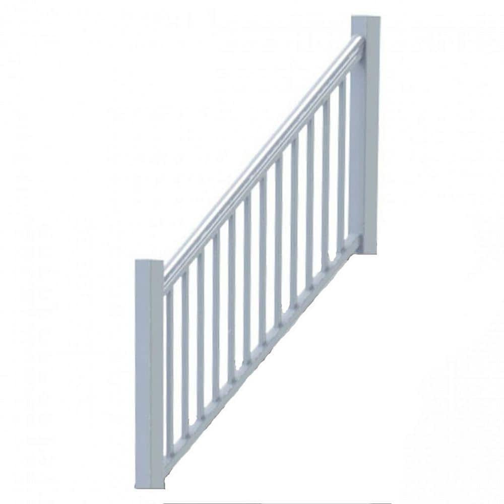 RDI Original Rail Vinyl 8 ft. x 36 in. 32°-38° Stair Rail Kit Including Square Baluster in White